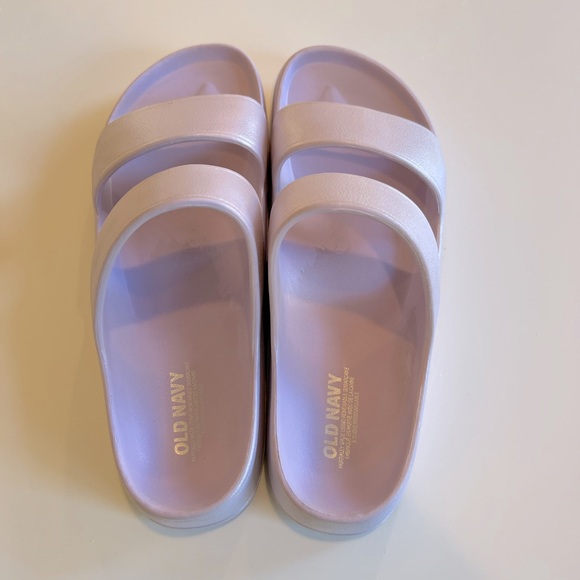 Old Navy Lilac Slides - Picture 2 of 4